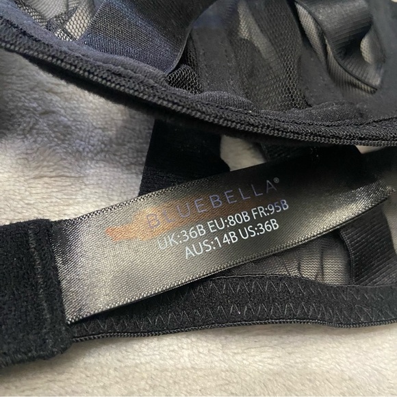 New! Bluebella Karolina Sheer Mesh Strappy Underwired Balcony Bra 10538 - Picture 8 of 10
